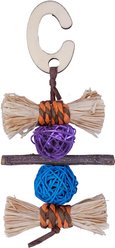 Nibbles by A&E Cage Company Silly Straw Bundles Hanging Small Pet Chew Toy, Multicolor