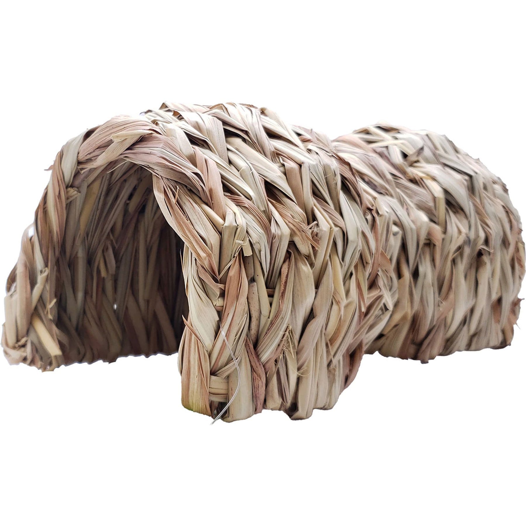 Nibbles by A&E Cage Company Natural Grass Peanut Smallept Hideout, Tan