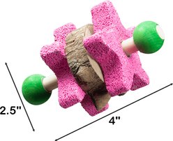 Nibbles by A&E Cage Company Star Pumice Dumbbell Small Pet Toy, Multicolor slide 2 of 3