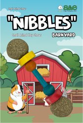 Nibbles by A&E Cage Company Hay Chew Dumbbell Small Pet Toy, Multicolor