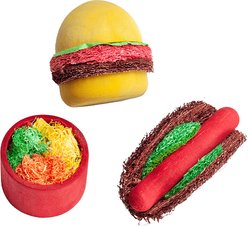 Nibbles by A&E Cage Company Summer Cookout Wood & Loofah Small Pet Chew Toy, Multicolor slide 2 of 3