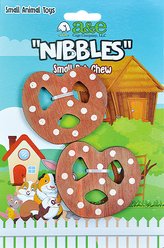 Nibbles by A&E Cage Company Wooden Pretzels Small Pet Toy, Brown
