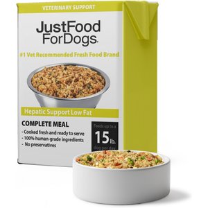 JUSTFOODFORDOGS Veterinary Diet PantryFresh Hepatic Support Low