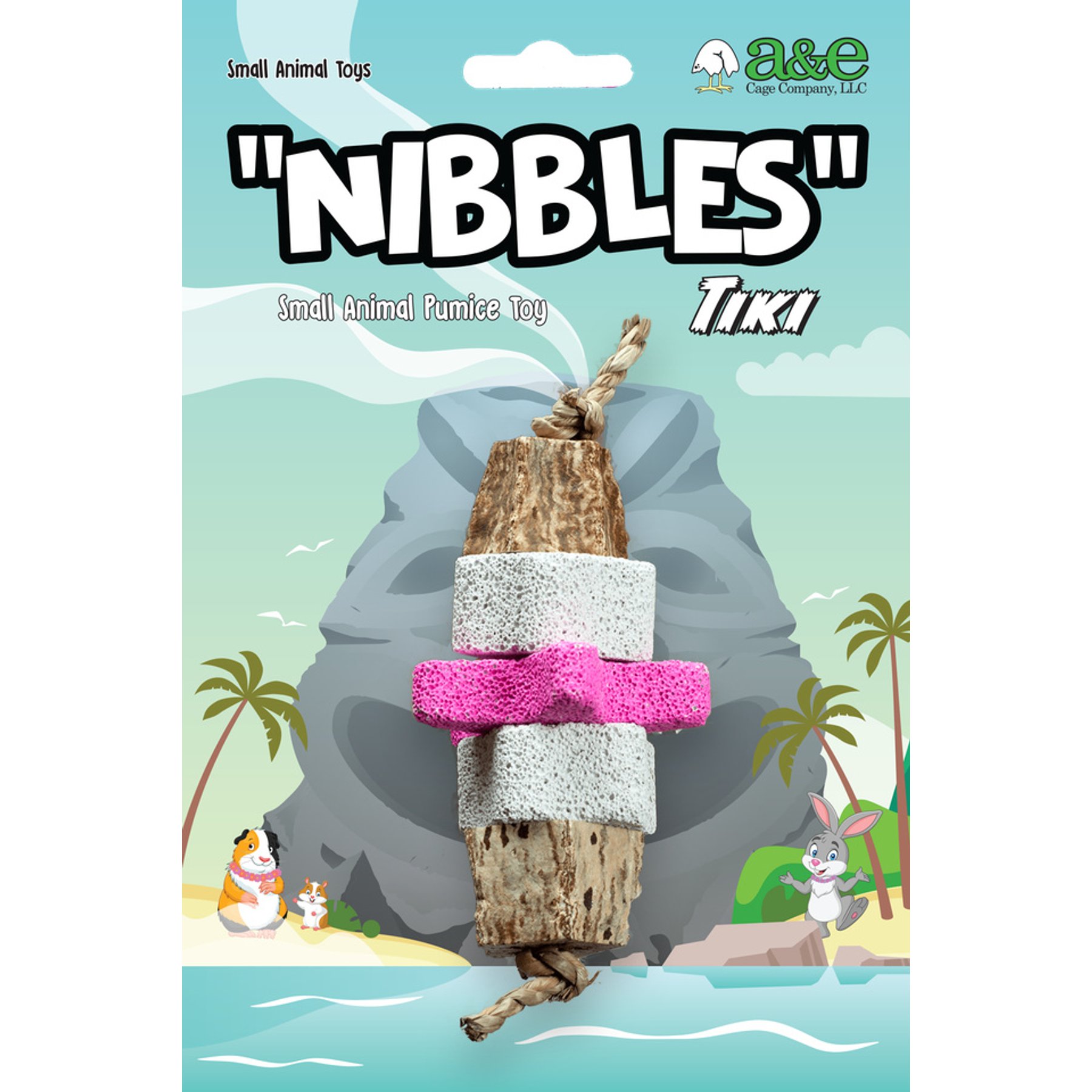 Nibbles by A&E Cage CompanyStar Bright Pumice Small Pet Toy, Multicolor