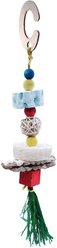 Nibbles by A&E Cage Company Crunchy Bunch Vine Ball Wood & Calcium Small Pet Toy, Mulitcolor