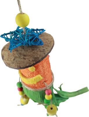 Show full view: Nibbles by A&E Cage Company Tiki Man Small Pet Toy, Multicolor slide 4 of 4