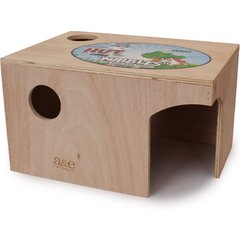 Nibbles by A&E Cage Company Rabbit Hut Hideout, Brown, X-Large