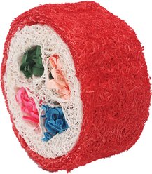 Nibbles by A&E Cage Company Loofah Deluxe Sushi Roll Small Pet Toy, Multicolor slide 2 of 3
