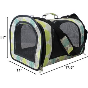 Happy Beaks by A&E Cage Company The Excursion Smallpet Carrier, Tan Leaf, Large