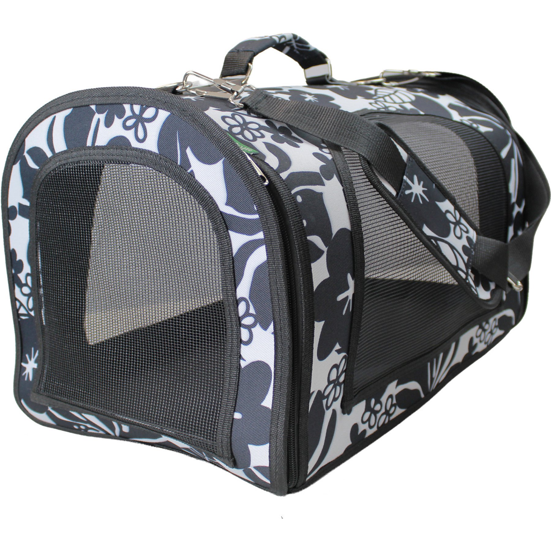 Happy Beaks by A&E Cage Company The Excursion Smallpet Carrier, Black, Large