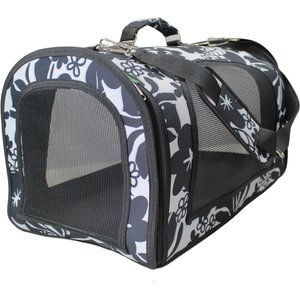 Happy Beaks by A&E Cage Company The Excursion Smallpet Carrier, Black, Large