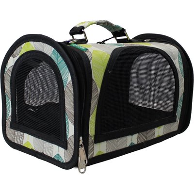 Happy Beaks by A&E Cage Company Happy Beaks by A&E Cage Company The Excursion Smallpet Carrier, Tan Leaf, Small