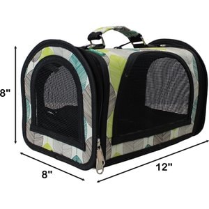 Happy Beaks by A&E Cage Company The Excursion Smallpet Carrier, Tan Leaf, Small