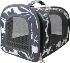 Happy Beaks by A&E Cage Company The Excursion Smallpet Carrier, Black, Medium