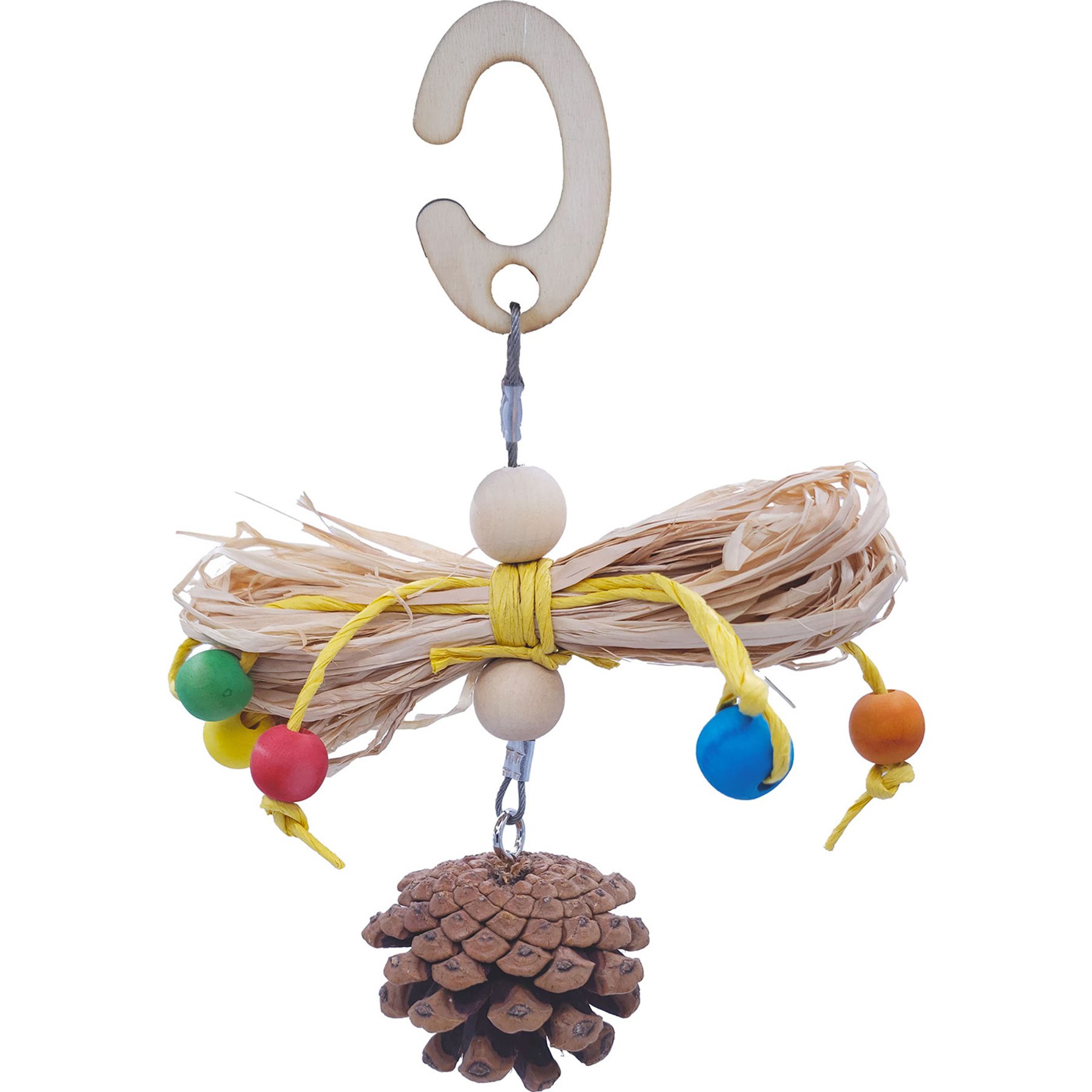 Nibbles by A&E Cage Company Pinecone Playtime Small Pet Toy, Multicolor