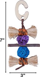 Nibbles by A&E Cage Company Silly Straw Bundles Hanging Small Pet Chew Toy, Multicolor slide 2 of 2