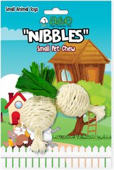 Nibbles by A&E Cage Company Turnip Twins Small Pet Chew Toy, Multicolor