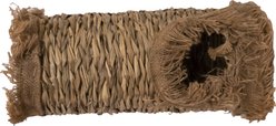 Nibbles by A&E Cage Company Grass Tunnel Small Pet Hideout, Brown, Large