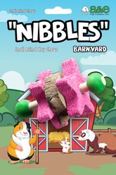 Nibbles by A&E Cage Company Star Pumice Dumbbell Small Pet Toy, Multicolor