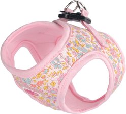Pinkaholic New York Ione Stylish Flower Pattern Step-In No-Pull Dog Harness, Light Pink, Medium: 14-in chest slide 2 of 5