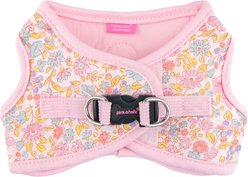 Pinkaholic New York Ione Stylish Flower Pattern Step-In No-Pull Dog Harness, Light Pink, Large: 16-in chest