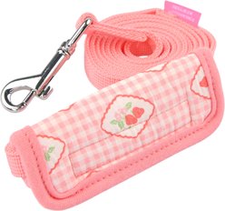 Pinkaholic New York Trixie Flower Pattern Dog Leash, Medium: 4.5-ft long, 0.6-in wide, Indian Pink