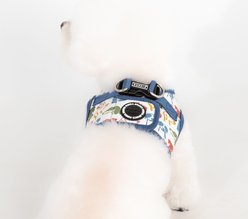 Puppia Connor Dog Pattern Step-In No-Pull Dog Harness, Blue, Medium: 14.5-in chest slide 2 of 5