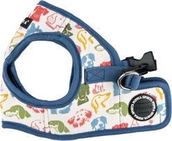 Puppia Connor Dog Pattern Step-In No-Pull Dog Harness, Blue, Large: 16.3-in chest