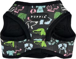 Puppia Connor Dog Pattern Step-In No-Pull Dog Harness, Black, X-Large: 19.2-in chest slide 2 of 5
