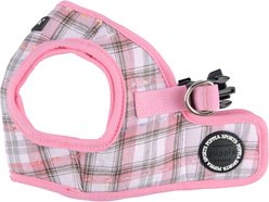 Puppia Windsor Checkered Pattern Step-In No-Pull Dog Harness, Pink, Medium: 14.5-in chest
