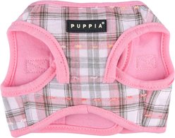 Puppia Windsor Checkered Pattern Step-In No-Pull Dog Harness, Pink, Medium: 14.5-in chest slide 2 of 5