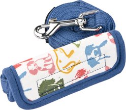 Puppia Connor Dog Pattern Dog Leash, Blue, Medium: 4.5-ft long, 0.6-in wide