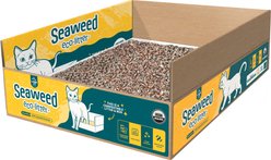 LAQU Eco- Litter Sensitive USDA Organic Pre-filled Disposable Cat Litter Box, 7.9-lb