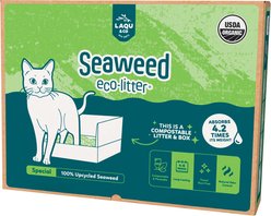 LAQU Eco- Litter Special USDA Organic Pre-filled Disposable Cat Litter Box, 7.9-lb slide 2 of 2