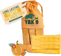 Yak9 Chews Pumpkin Yak Chew Dog Treat, X-Large, 3 count