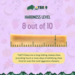 Yak9 Chews Yak & Cow Milk Chew Dog Treat, Jumbo, 1 count slide 2 of 9