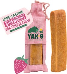 Yak9 Chews Strawberry Yak Chew Dog Treat, Jumbo, 1 count