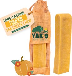 Yak9 Chews Pumpkin Yak Chew Dog Treat, Jumbo, 1 count