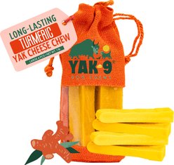 Yak9 Chews Turmeric Yak Chew Dog Treat, Large, 4 count