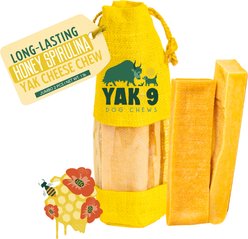 Yak9 Chews Honey & Spirulina Yak Chew Dog Treat, Jumbo, 2 count