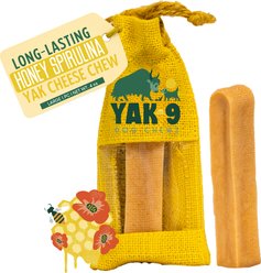 Yak9 Chews Honey & Spirulina Yak Chew Dog Treat, Large, 1 count slide 1 of 9