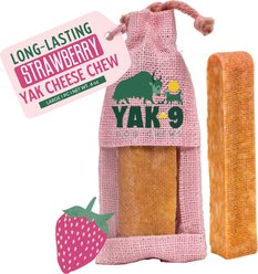 Yak9 Chews Strawberry Yak Chew Dog Treat, Large, 1 count