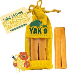 Yak9 Chews Honey & Spirulina Yak Chew Dog Treat, Medium, 2 count