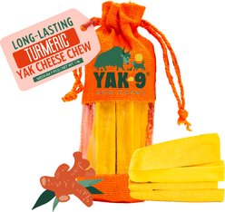 Yak9 Chews Turmeric Yak Chew Dog Treat, Medium, 7 count