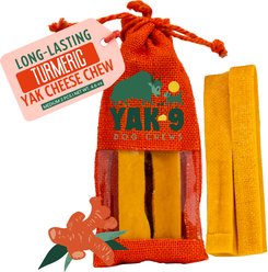 Yak9 Chews Turmeric Yak Chew Dog Treat, Medium, 2 count