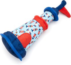 The Worthy Dog Lighthouse Squeaky Plush Dog Toy, Blue, One Size slide 2 of 3