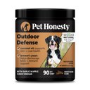 Pet Honesty Outdoor Defense Bacon Soft Chew Flea & Tick Repellent Supplement for Dogs, 90 count