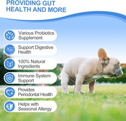 ColEaze Probiotic Chicken Flavor Chews Digestive Aid for Dogs, 200 count slide 2 of 7