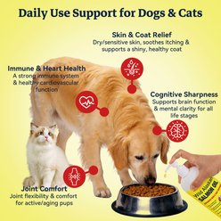 ColEaze Pure Wild Alaskan Salmon Oil Skin & Coat Supplment for Dogs & Cats, 32-fl oz bottle slide 2 of 7