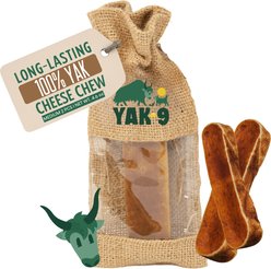Yak9 Chews Yak Milk Chew Dog Treat, Medium, 2 count slide 1 of 9